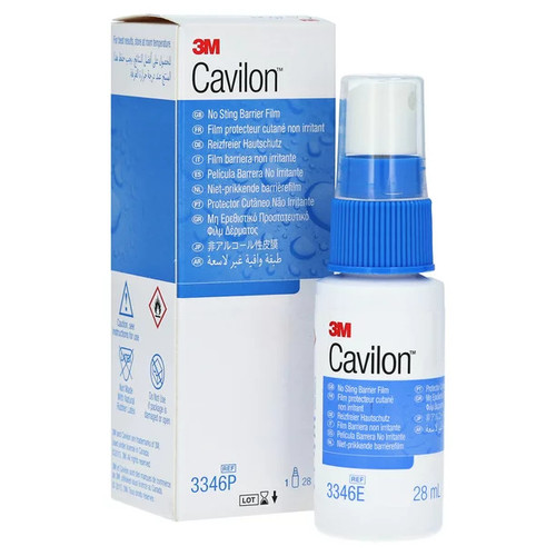 Cavilon Barrier Spray No Sting Barrier Film 1oz bottle and box display