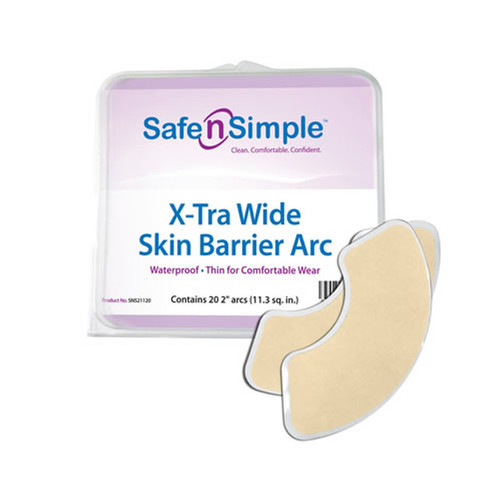 Safe n Simple Skin Barrier Arcs waterproof adhesive reinforcement for ostomy wafer