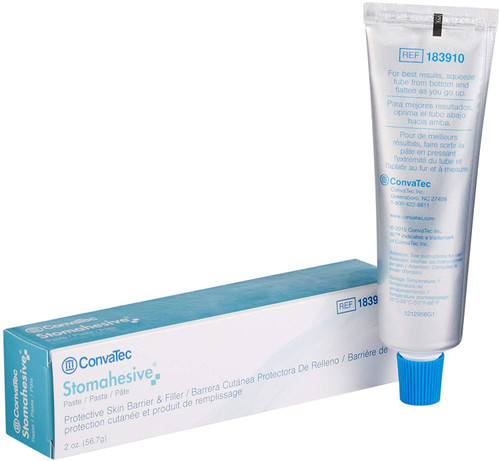 ConvaTec Stomahesive Protective Skin Barrier Paste 183910 box and back product display