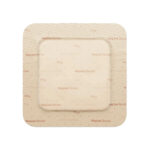 Molnlycke Mepilex Border Flex 4x4 dressing with Flex Technology five-layer design