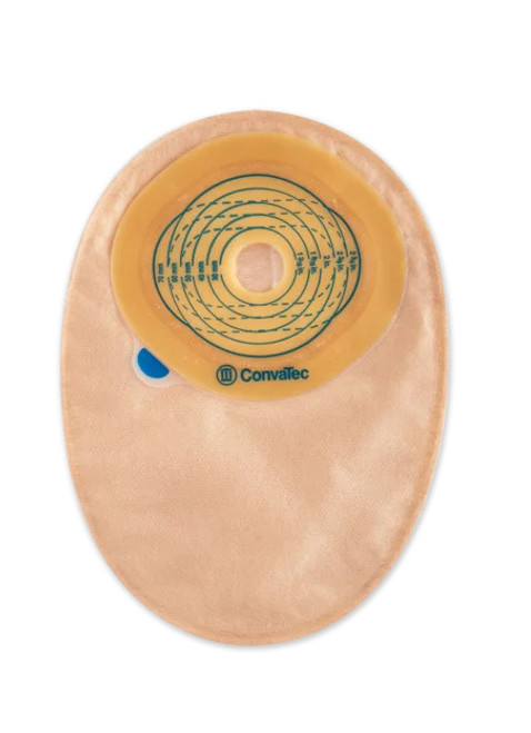 Filtered Ostomy Pouch Esteem® + One-Piece System 8 Inch Length 1-9/16 Inch Stoma Closed End Pre-Cut 