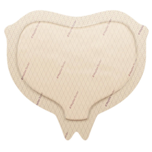 Silicone Mepilex Foam Dressing Border 6-1/3 X 7-9/10 Inch Sacral Silicone Adhesive display main