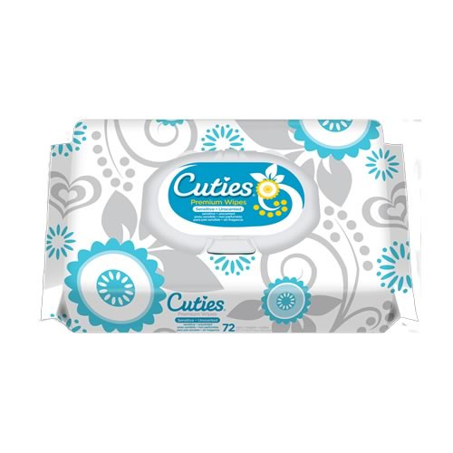 Cuties Premium Unscented Baby Wipes