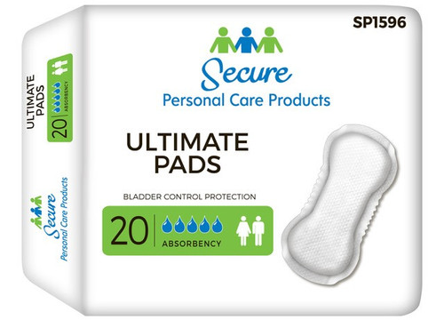 Secure Ultimate Pads SP1596 7.5 X 16.5 IN front of product packaging