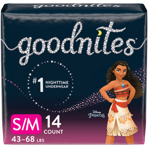 GoodNites Youth Pants for Girls S/M 38-68 lbs 41314 case of product