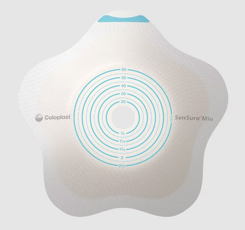 Coloplast SenSura Mio Click Convex Flip 2-piece Skin Barrier Blue 18520 3/8-2 1/8 IN 5 Count
