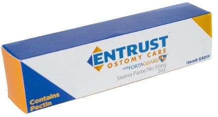 Fortis Entrust Ostomy Care Paste w/ Pectin 2 OZ Tube No Sting 6301 main box packaging
