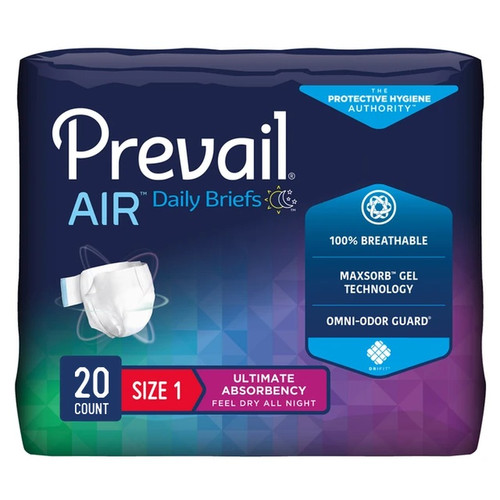 Prevail Air Plus Daily Briefs Unisex Medium 26-48 in PVBNG-012CA