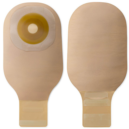 Hollister 8551 Premier One-Piece Drainable Ostomy Pouch with Flat Flextend Barrier and Lock ’n Roll 