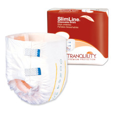 Unisex Adult Incontinence Brief Tranquility Slimline X-Large Disposable Heavy Absorbency