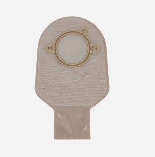 Safe N Simple 9 inch Drainable 2 Piece Pouch 2-1/4" Flange Opaque