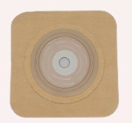 Safe N Simple Standard Wear Skin Barrier Tan 2 1/4 inch 57mm Flange Cut to Fit