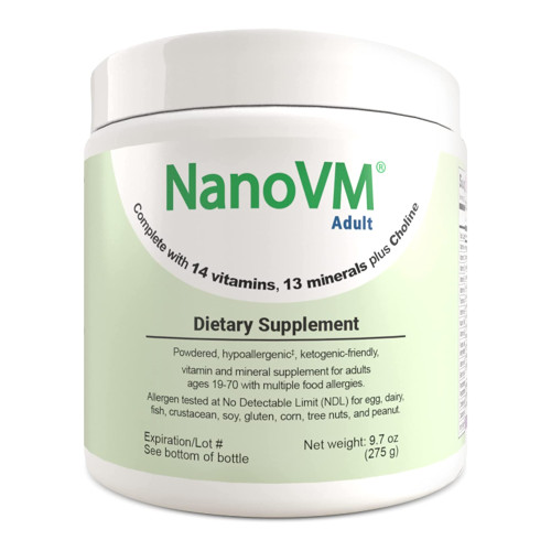 NanoVM 1-3 Dietary Supplement, front of jar
