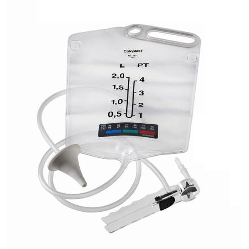 Coloplast Ostomy Irrigation Kit with one water bag/regulator and one cone