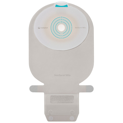 Ostomy Pouch SenSura Mio One-Piece System 11 Inch Length, Maxi Flat, Trim to Fit 