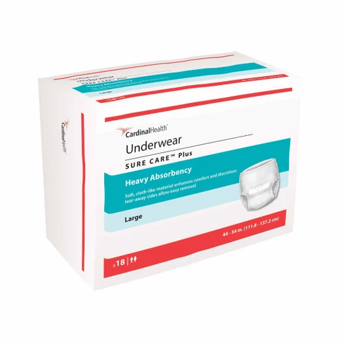 Sure Care Heavy Absorbency Underwear Packaging