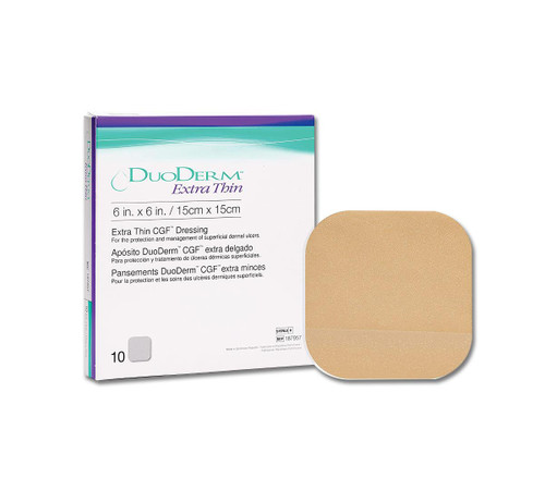 ConvaTec DuoDERM Extra Thin Dressing - Square 6 X 6 Sterile SQ 187957