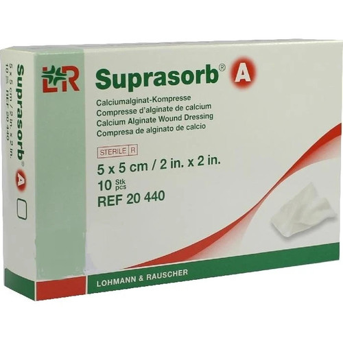 Suprasorb A Calcium Alginate Dressing 2 X 2 IN / 10 per box