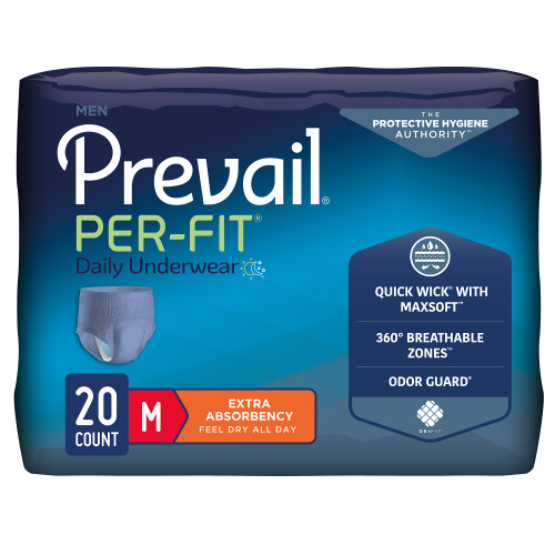 Prevail Mens Form Fitting Underwear Per-Fit for Men Adult Protective Underwear bag