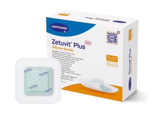 Hartmann Zetuvit Plus Silicone Border Dressing 3 x 3