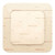 Tan square adhesive sterile foam Mepilex Border Flex dressing