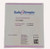 Packaging Box white with blue, pink, and black text