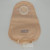 Beige 2-Piece 9-inch Urostomy Pouch with drain at the bottom and flange at the top
