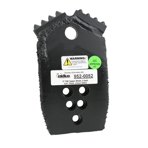 Jagger Blade, Ditch Witch 5 Bolt - 3-1/2 wide 3/4