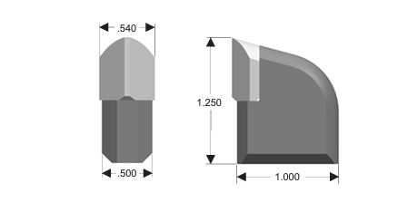 Weld-on Carbide Cutter Size - Sm