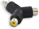 ADATTATORE AUDIO 1RCA M/2RCA F