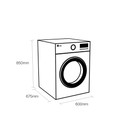 LG SIGNATURE LSWD100E Lavasciuga 12/7kg AI DD, Classe A, Pompa di calore, 1600 giri