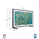 Samsung Lifestyle TV QE32LS03CBUXZT The Frame QLED Full HD, Smart TV 32" Matte Display, OTS Lite, Black 2023