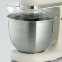 Ariete 1588 Impastatrice Planetaria - Pane, pizza e dolci - 7 Velocità - 3 Fruste - 5,5 Litri - Acciaio Inox - 2400 Watt - Linea Vintage - Beige