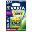 Varta Recharge Accu Power AAA 800 mAh Blister da 4 (Batteria NiMH Accu Precaricata, Micro, ricaricabile, pronta all'uso)