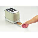 Ariete 155 Tostapane Vintage 2 fette di pane - con pinze - 6 livelli di tostatura - 810 Watt- Acciaio Inox - Linea Vintage - Beige