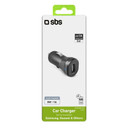 SBS Mini caricatore auto 5 Watt - Ricarica standard con porta USB universale