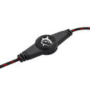 White Shark GHS-1641 PANTHER Auricolare Cablato A Padiglione Giocare Nero, Rosso