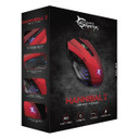 White Shark HANNIBAL 2 Red mouse Mano destra USB tipo A Ottico 3200 DPI