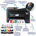 Epson EcoTank ET-4800 stampante multifunzione inkjet 4-in-1 A4, serbatoi ricaricabili alta capacità, 5 flaconi inclusi pari a 14000pag B/N 5200pag colore, Wi-FI Direct, USB