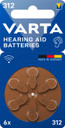 Varta 312 Batteria monouso PR41 Zinco-aria
