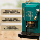 Faber Italia macchina per caffè Automatica/Manuale Macchina per caffè a cialde 1,3 L - British Green