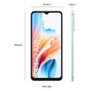 OPPO A18 4G Smartphone, AI Doppia fotocamera 8+2MP, Selfie 5MP, Display 6.56” 90HZ LCD HD+, 5000mAh, RAM 4GB (Esp 1GB/2GB/4GB)+ROM 128GB (esp1TB), IP54, [Versione Italia],Glowing Blue