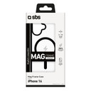 SBS Mag frame custodia per cellulare 15,5 cm (6.1") Cover Nero, Trasparente