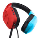 Trust GXT 416S Zirox Auricolare Cablato A Padiglione Giocare Nero, Ciano, Rosso