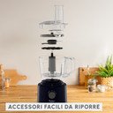 Moulinex FP242810 robot da cucina 800 W 2,4 L Nero, Trasparente