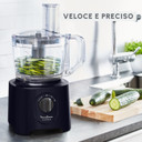 Moulinex FP242810 robot da cucina 800 W 2,4 L Nero, Trasparente