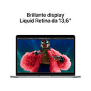 Apple MacBook Air 13": Chip M2 con CPU 8-core e GPU 8‑core, 256GB SSD - Grigio siderale