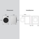 LG F4NX1009NWB Lavatrice smart 9kg, Classe A, 1400 giri, 6 Motion, Allergy Care, Bianca