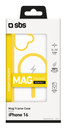 SBS TEMAGCOLIP1661Y custodia per cellulare 15,5 cm (6.1") Cover Trasparente, Giallo