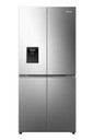 Hisense RQ5P470SMIE frigorifero con congelatore 482 L E Argento, Acciaio inox